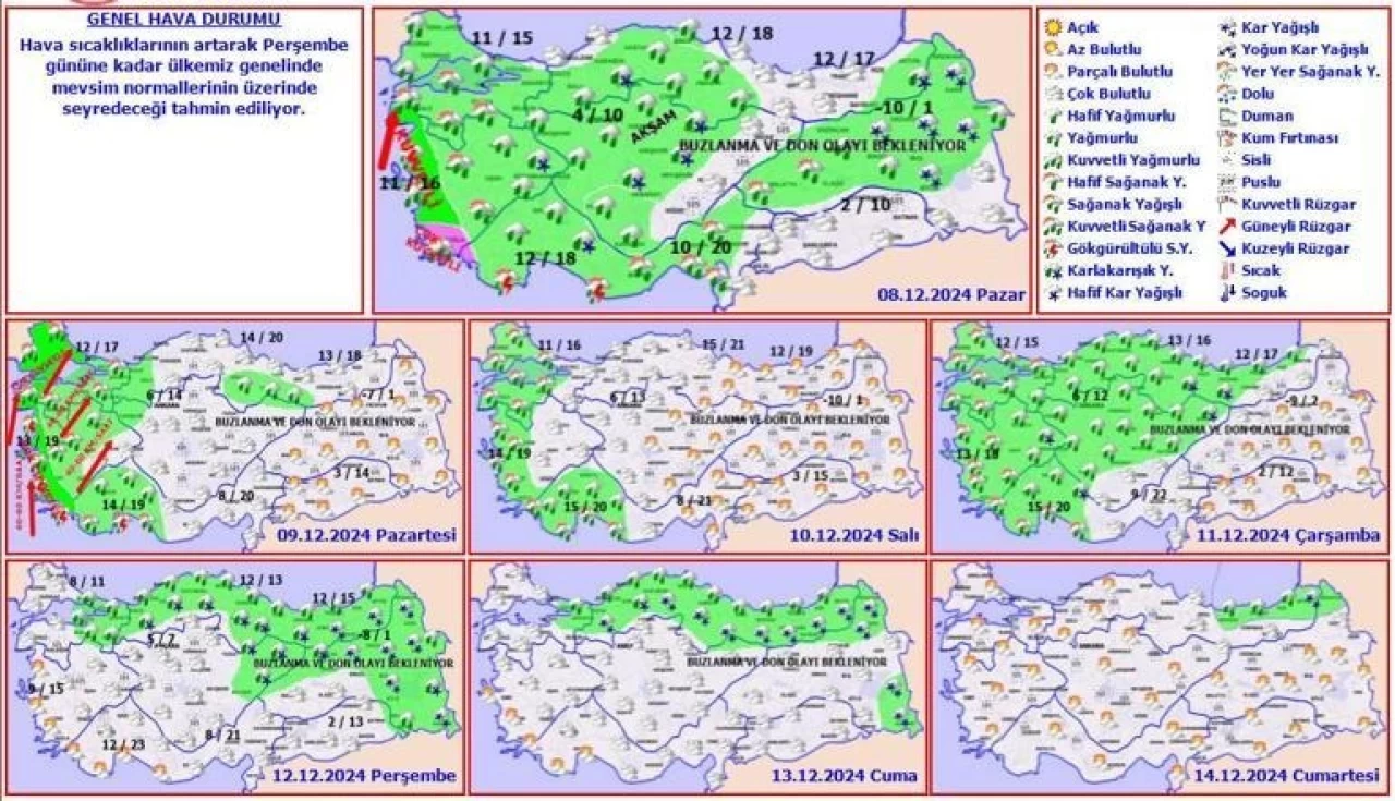 Meteoroloji Genel Müdürlüğü, Türkiye’nin birçok bölgesinde kötü hava koşulları için