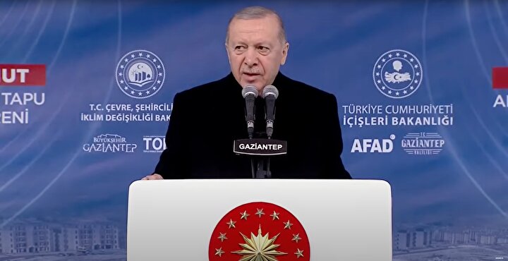 Cumhurbaşkanı Recep Tayyip Erdoğan, Gaziantep’te düzenlenen 5113 Deprem ve Sosyal