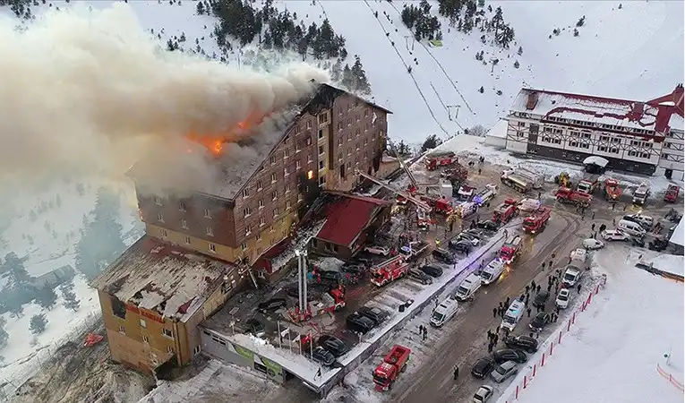 Bolu Kartalkaya Kayak Merkezi'nde bulunan Grand Kartal Otel'de 21 Ocak