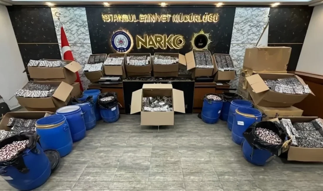 İstanbul’da uyuşturucu ile mücadele kapsamında düzenlenen “NARKOKAPAN-6” operasyonu büyük bir