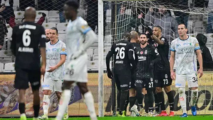 Süper Lig’in 19. haftasında Beşiktaş, evinde Bodrum FK’yi 2-1 mağlup