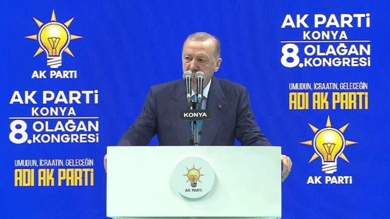 Cumhurbaşkanı Recep Tayyip Erdoğan, partisinin Konya 8. Olağan İl Kongresi’nde