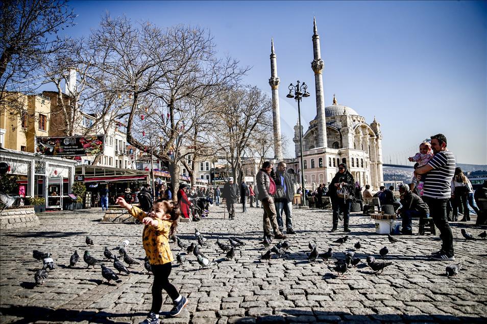 Uzun süredir devam eden yağışlı ve soğuk havanın ardından güneşin