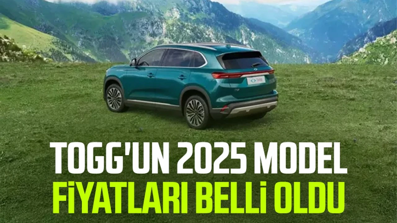 Türkiye'nin elektrikli otomobili Togg'un 2025 model araçlarının fiyatları açıklanırken, 2025