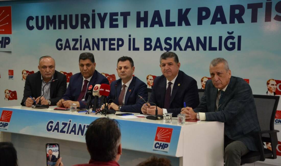 CHP Parti Meclisi Üyesi Ali Abbas Ertürk, Gaziantep’te düzenlenen basın
