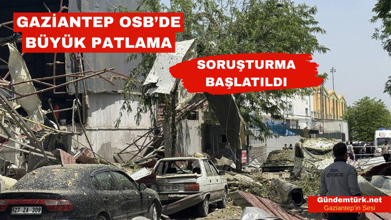 Gaziantep’in Şehitkamil ilçesinde bulunan bir halı fabrikasında meydana gelen patlamada