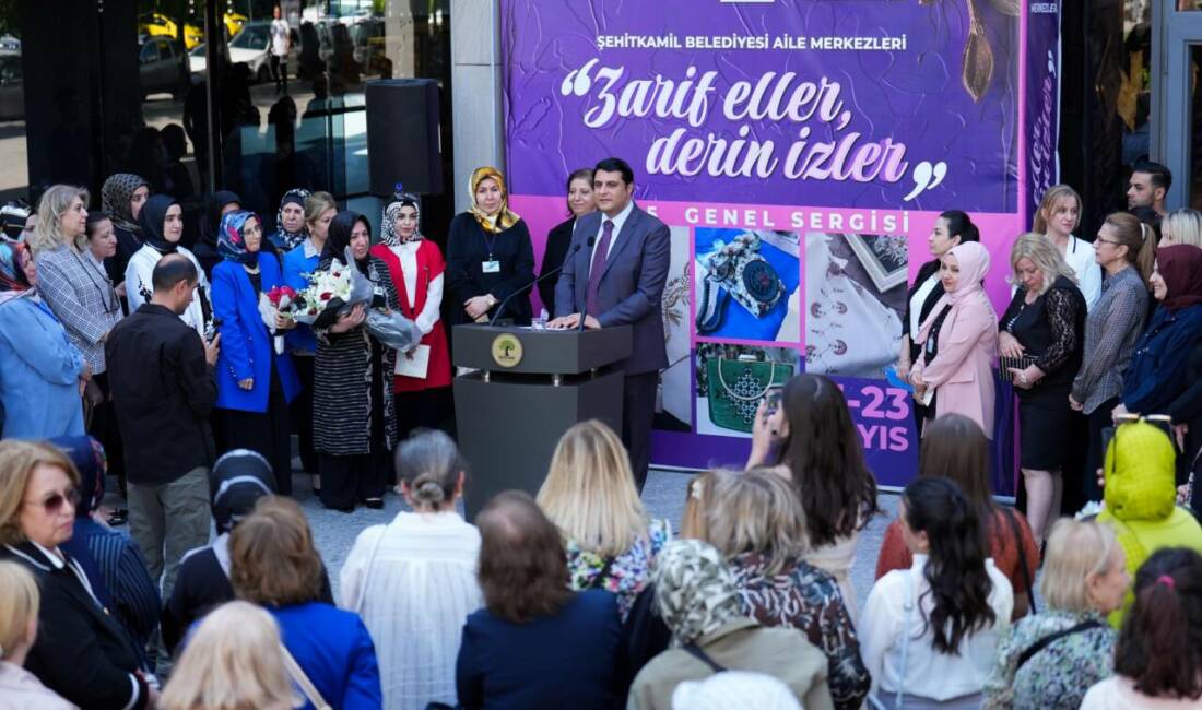Şehitkamil Belediyesi Aile Merkezlerinde eğitim gören kadın kursiyerlerin el emeğiyle