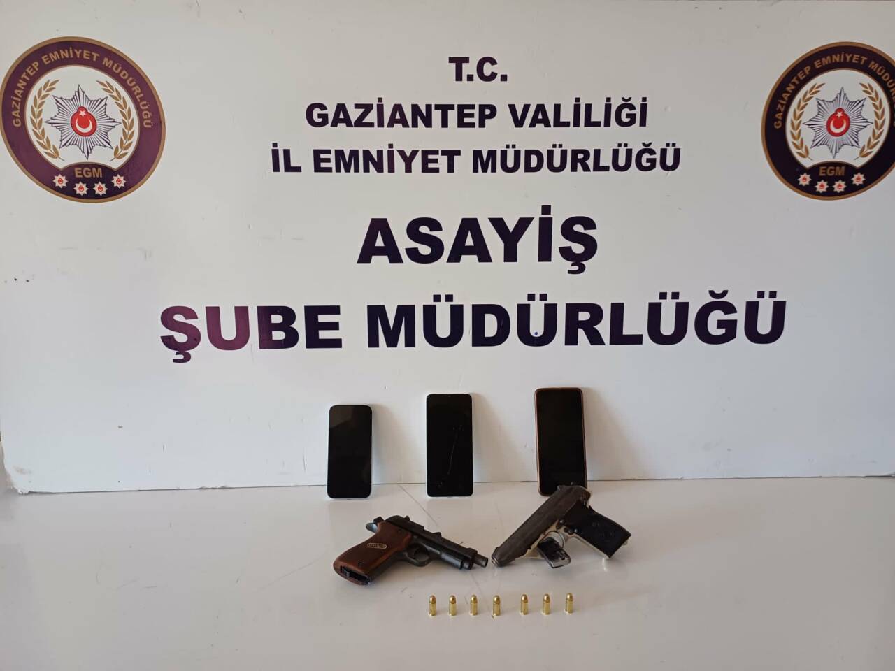 Gaziantep Valiliği’nden yapılan açıklamaya göre, Gaziantep Emniyet Müdürlüğü Asayiş Şube