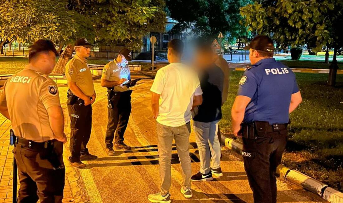 Gaziantep’te emniyet güçlerinin son bir haftada park ve yeşil alanlarda