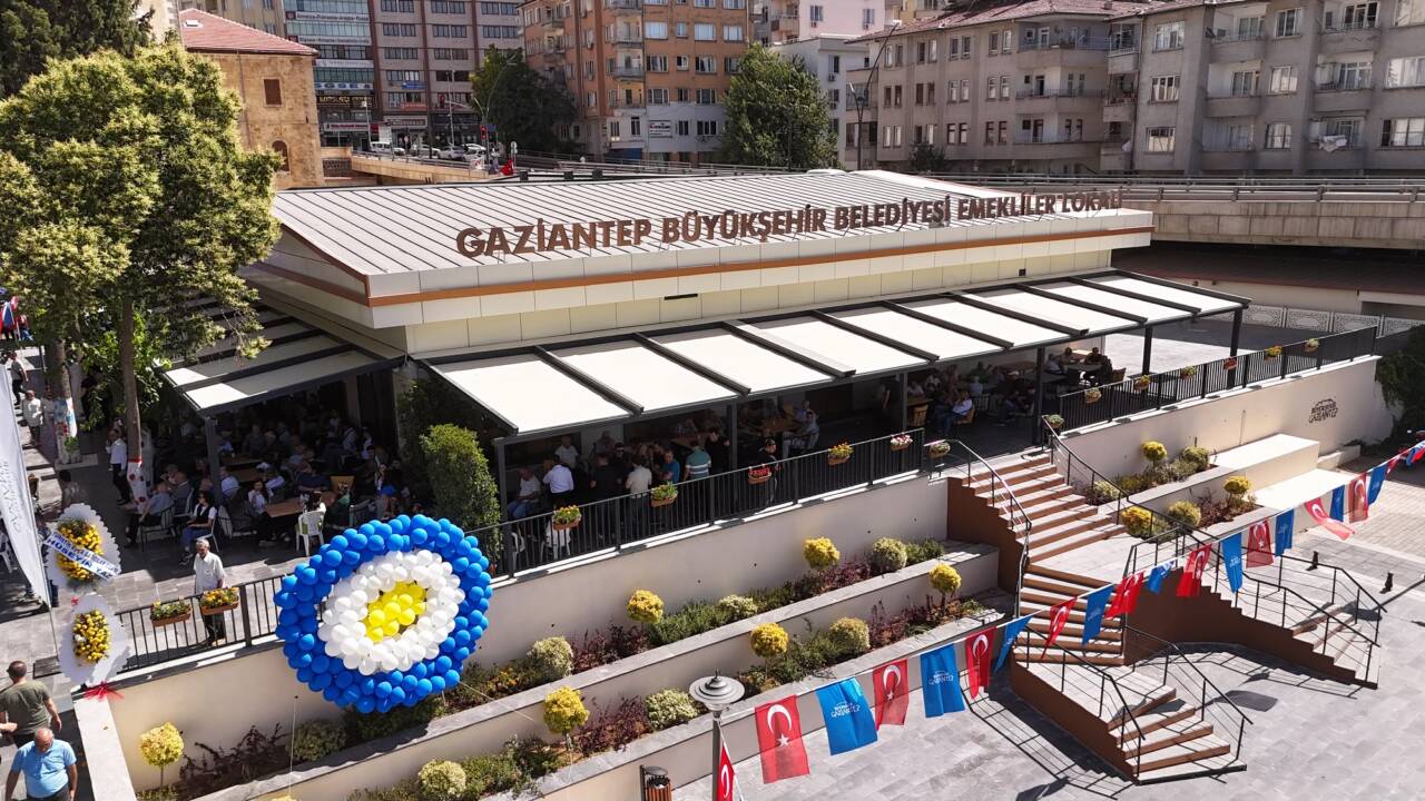 Gaziantep Büyükşehir Belediyesi tarafından yapımı tamamlanan Emekliler Lokali, 30 Haziran