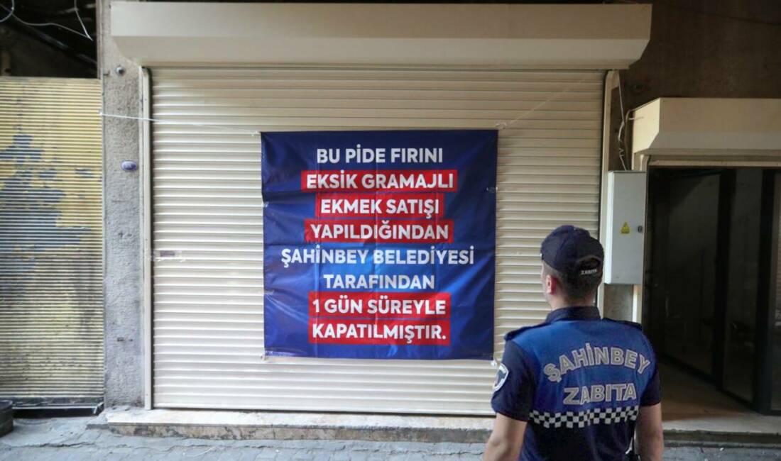 Gaziantep’in Şahinbey ilçesinde yapılan denetimlerde hijyen kurallarını ve gramaj standartlarını