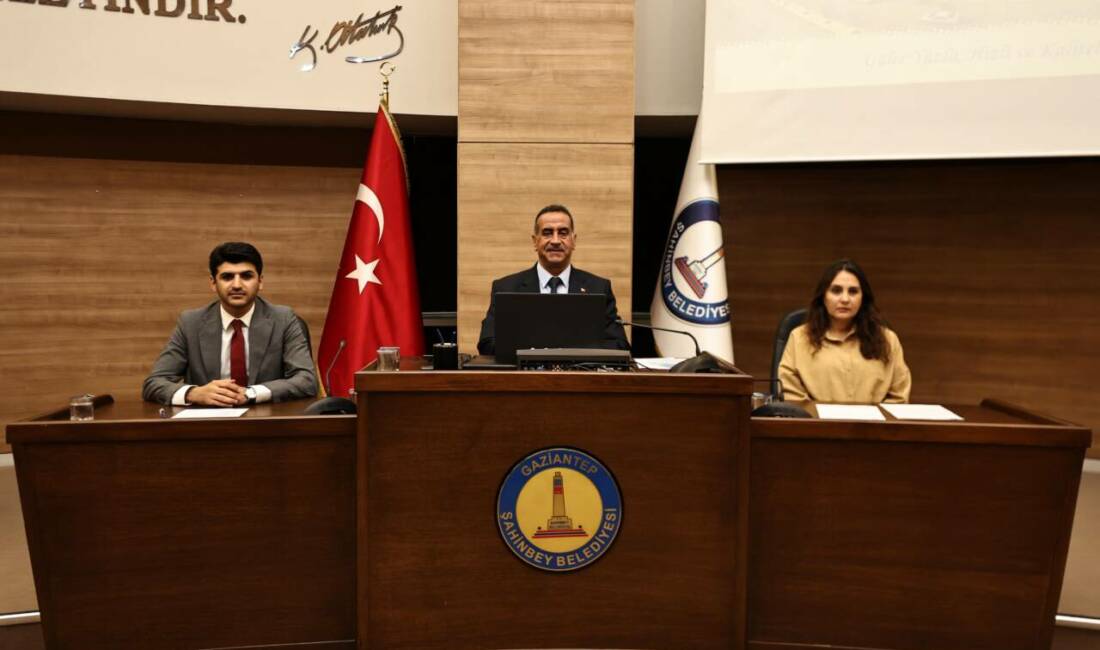 Şahinbey Belediyesi’nin 2025 yılı Temmuz ayı olağan meclis toplantısının 1.