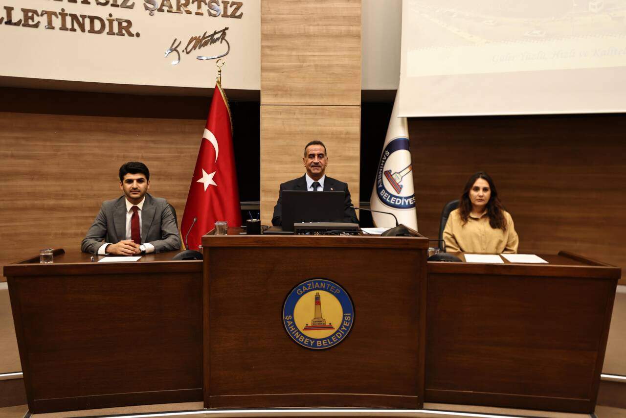 Şahinbey Belediyesi’nin 2025 yılı Temmuz ayı olağan meclis toplantısının 1.