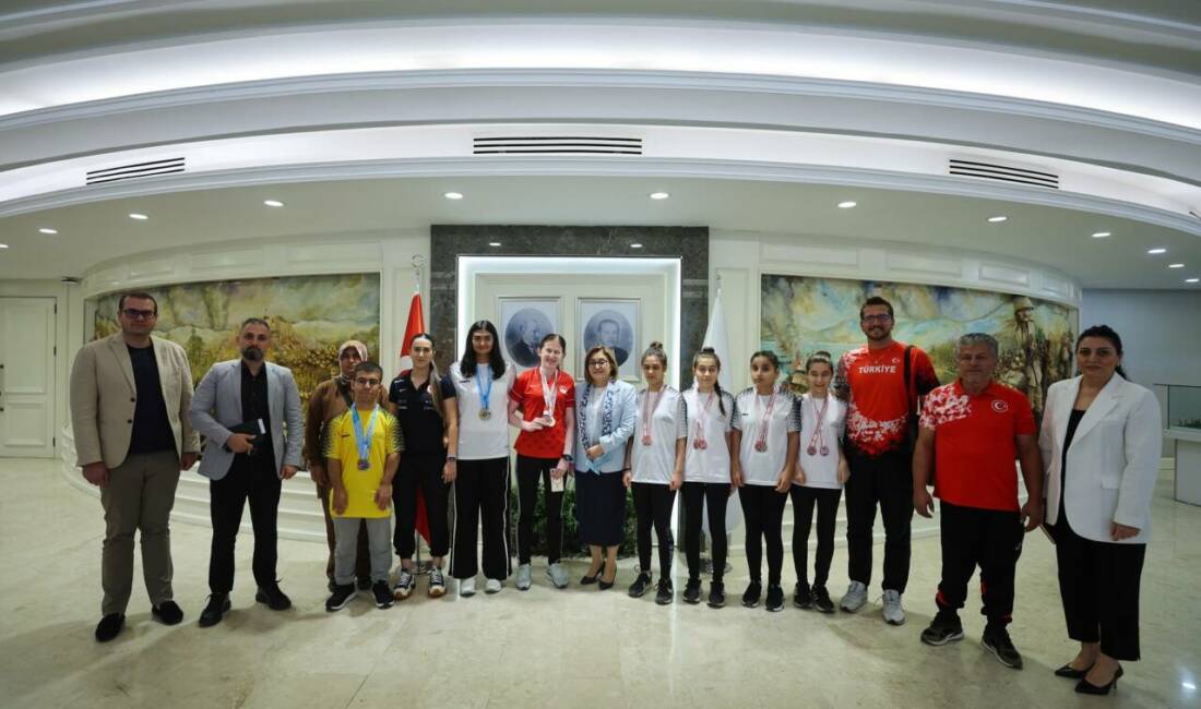 Ulusal ve uluslararası müsabakalarda önemli dereceler elde eden Gaziantep Büyükşehir