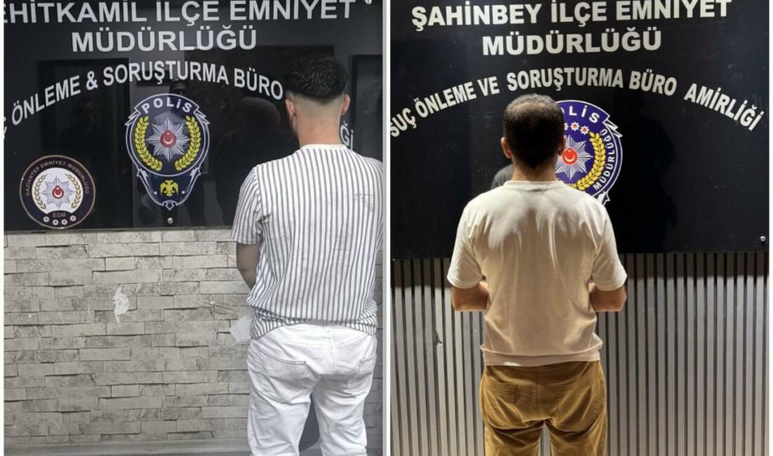 Gaziantep’te, Şahinbey ve Şehitkamil İlçe Emniyet Müdürlükleri tarafından yürütülen operasyonlarda,