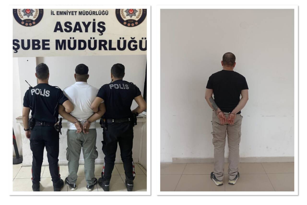 Gaziantep’te, haklarında kesinleşmiş hapis cezası bulunan iki hükümlü, polis ekiplerinin