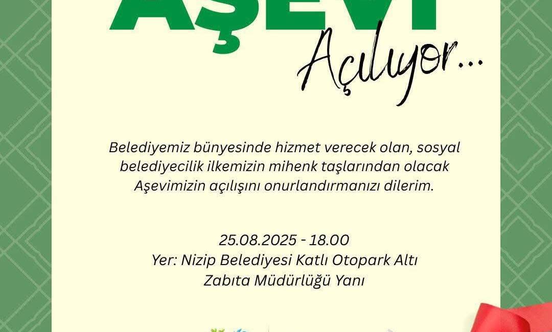 Nizip Belediyesi, sosyal belediyecilik anlayışı kapsamında ihtiyaç sahibi vatandaşlara destek