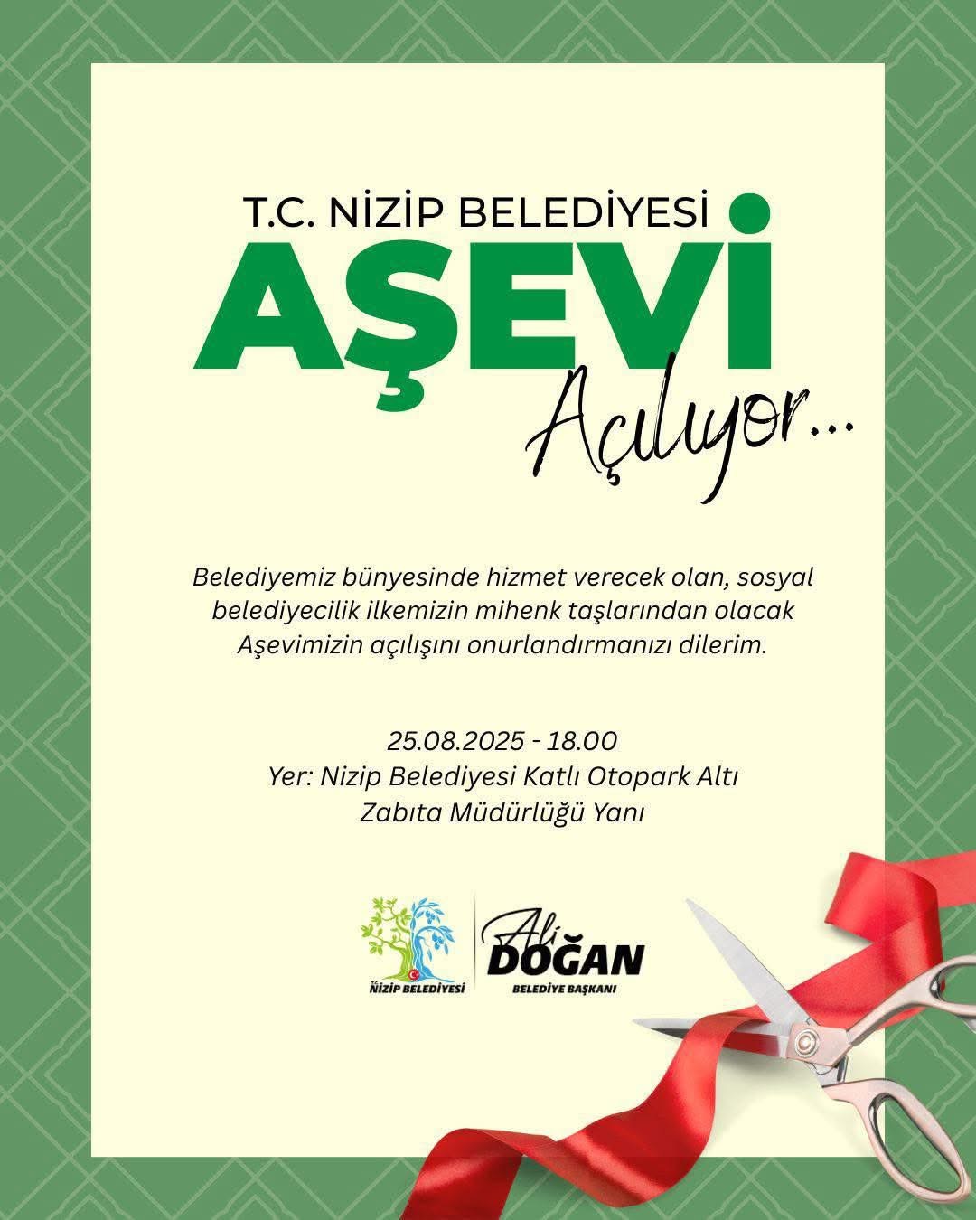 Nizip Belediyesi, sosyal belediyecilik anlayışı kapsamında ihtiyaç sahibi vatandaşlara destek