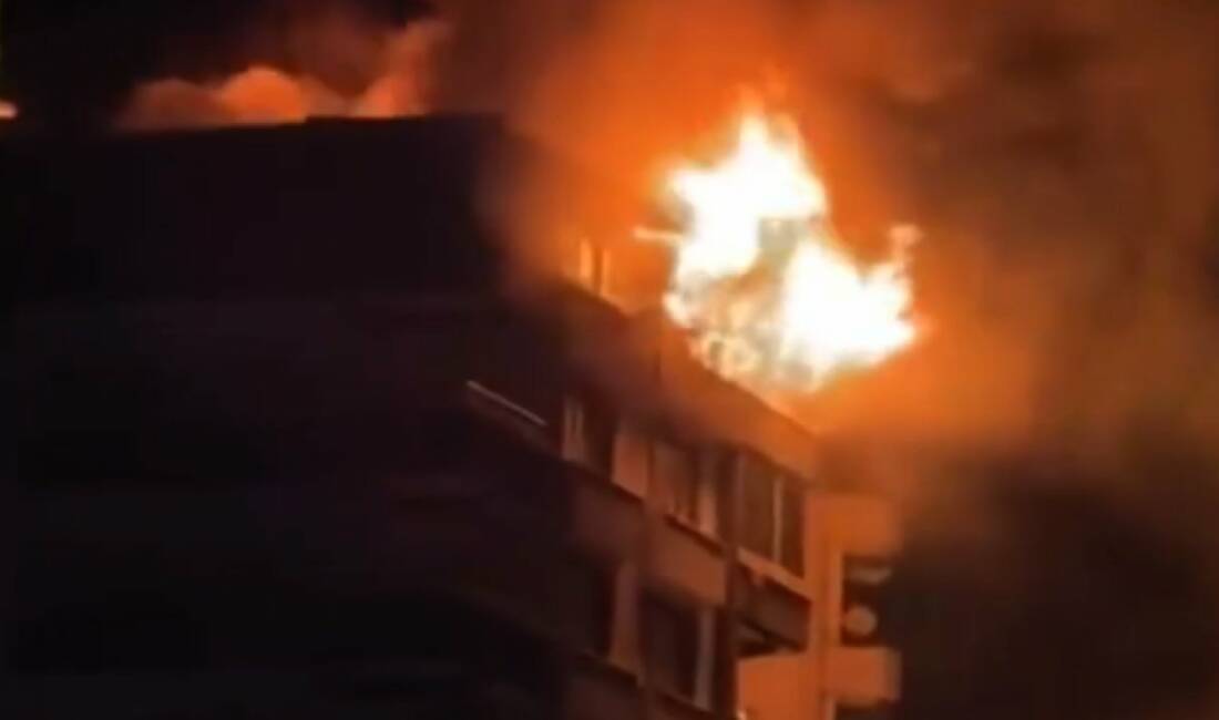 Şehitkamil ilçesi Duisburg Bulvarı’nda bulunan 8 katlı bir apartmanda akşam