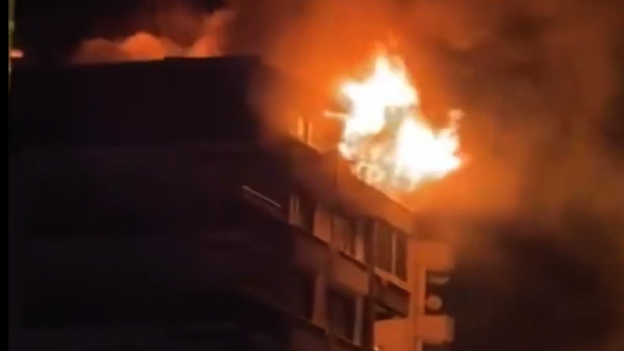 Şehitkamil ilçesi Duisburg Bulvarı’nda bulunan 8 katlı bir apartmanda akşam