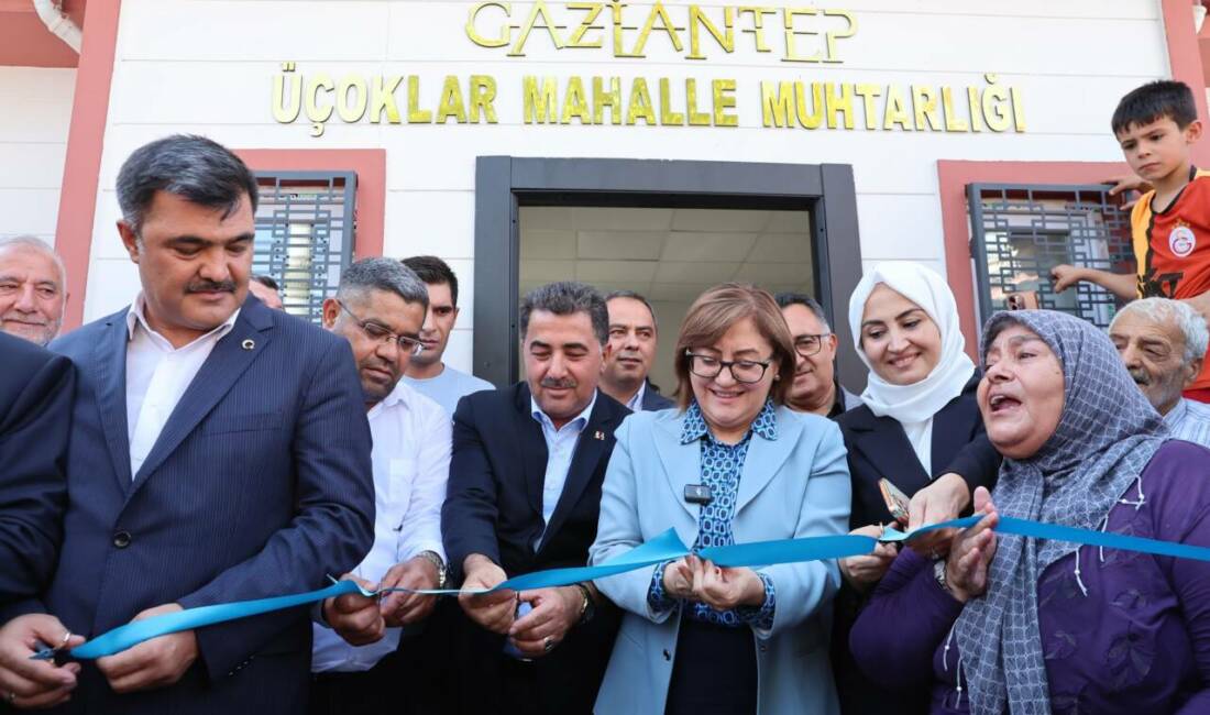 Gaziantep Büyükşehir Belediye Başkanı Fatma Şahin, Üçoklar ve Kolejtepe Mahalleleri’nde