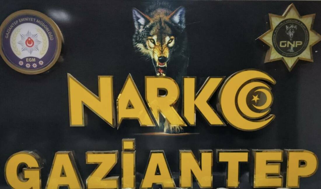 Gaziantep Emniyet Müdürlüğü ekipleri, Ağustos ayında narkotik suçlarla mücadele kapsamında